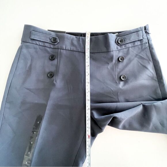 Banana Republic Factory Military Pants Pacific Navy Women's 6 Button Front NWT - Picture 8 of 12